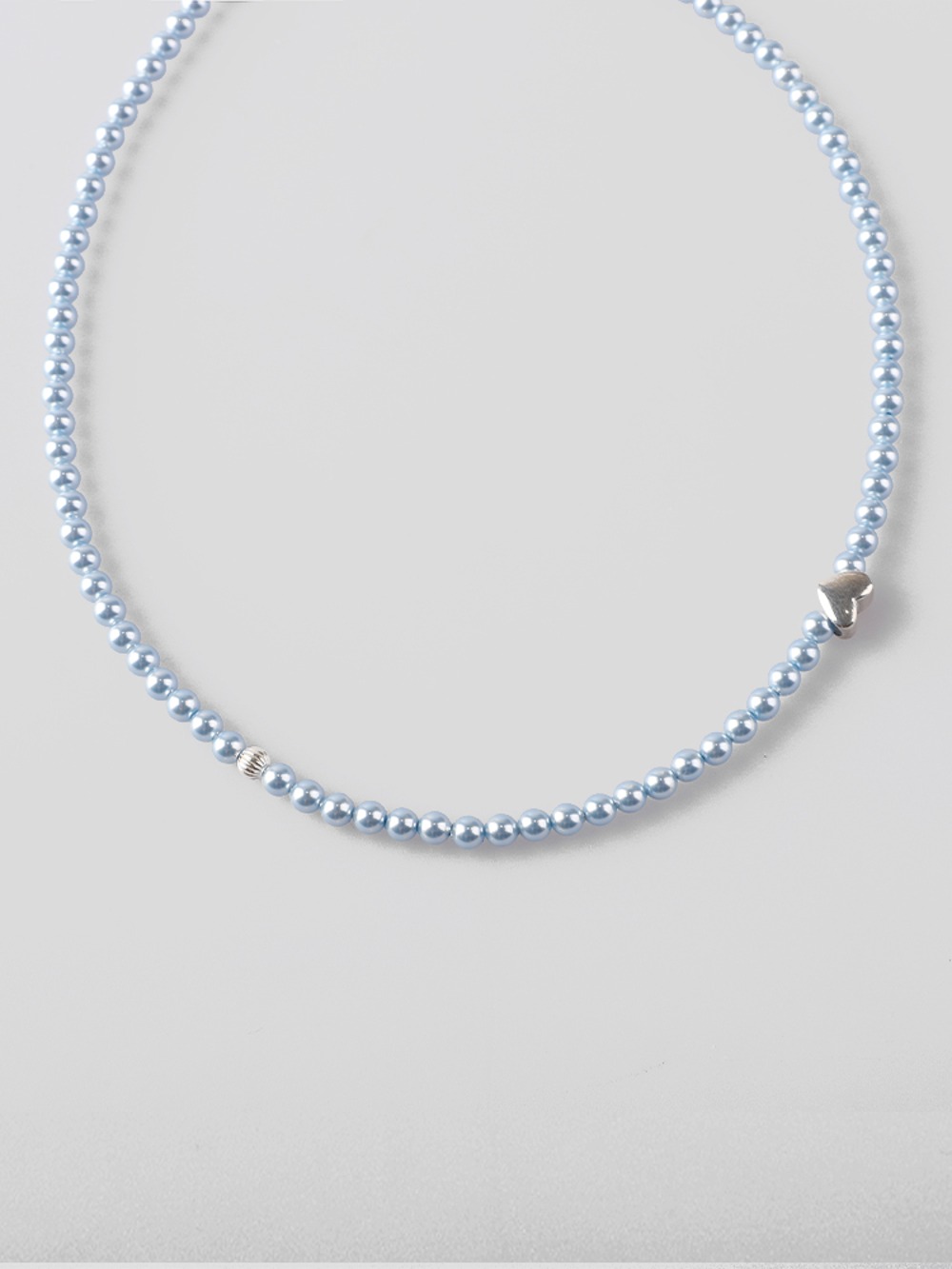 Heart Pearl Necklace [Ocean Blue]