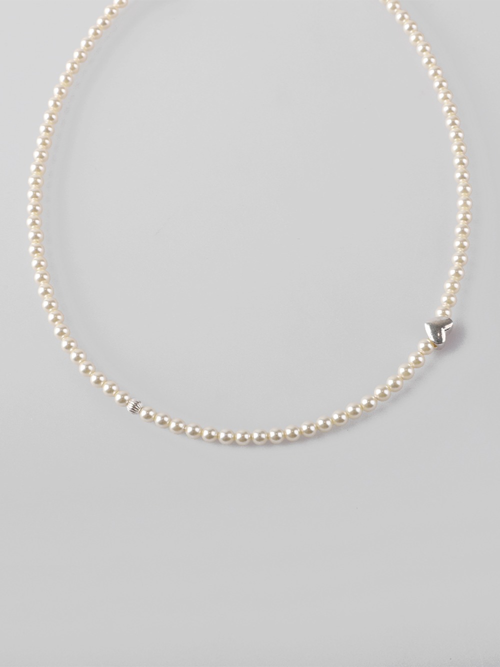 Heart Pearl Necklace [Vanilla Sky]